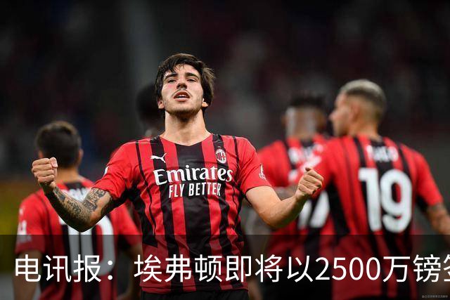 电讯报：埃弗顿即将以2500万镑签下米堡中场哈克尼